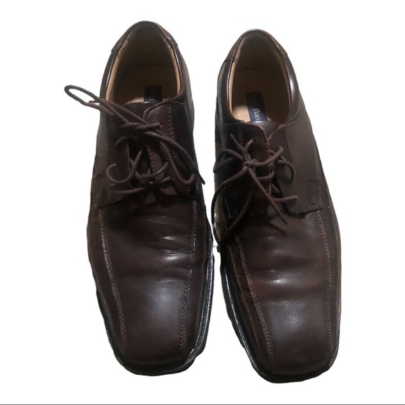 Men’s Leather lace up Brown Shoes Size10,5  in Excellent Used Conditi - Picture 4 of 14